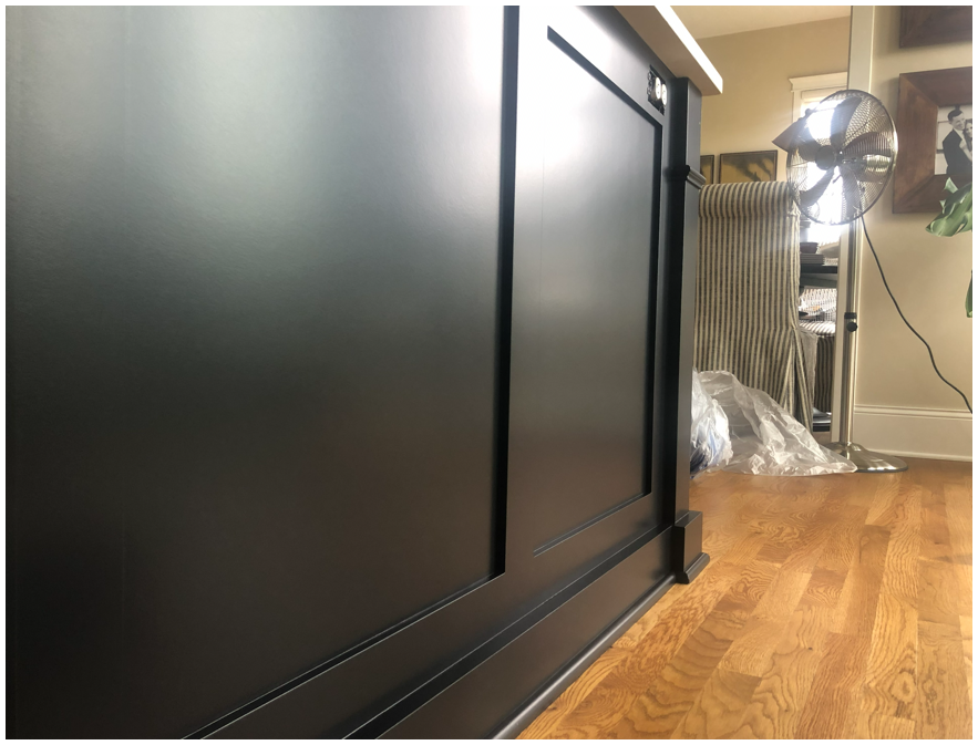 Finished cabinet painting