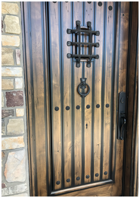 Refinished door detail