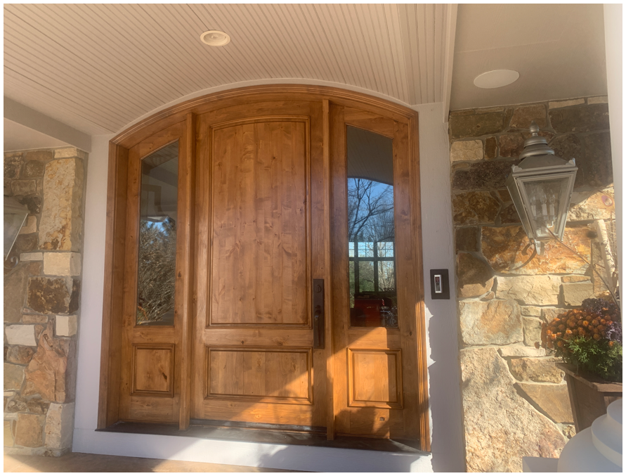 Finished refinished door